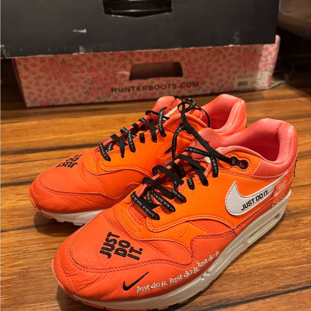 Nike Bright Orange Sneakers with White Details